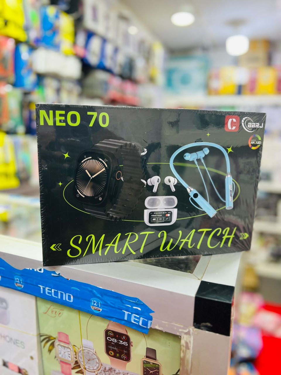 Montre Connectée Neo 70 avec Écouteurs Bluetooth